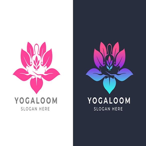 Lotus Yoga Logo Design