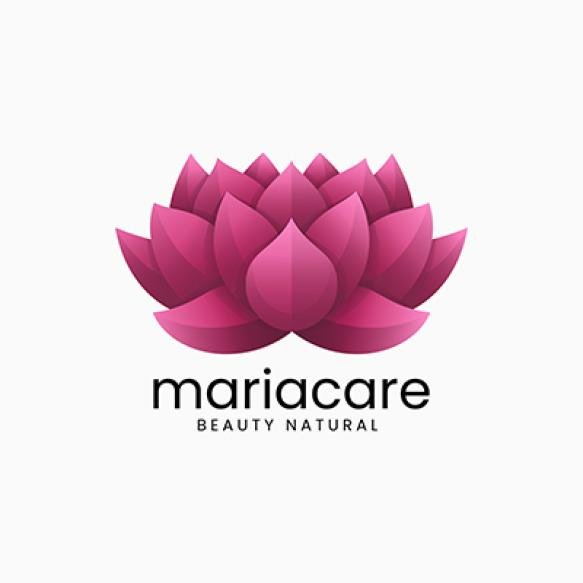 Vector Logo Illustration Lotus Gradient Colorful Style