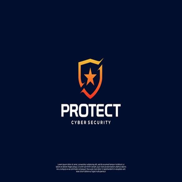 Digital Shield Logo Design Data Network Protection Internet Safety Logo