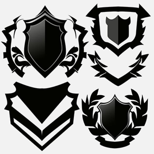 Elegant Shield Badge Logos