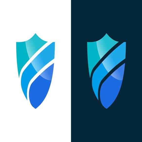 Shield Logo Letter F Abstract Technology Template Icon Creative Vector Logo Illustration