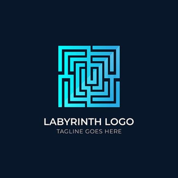 Gradient Labyrinth Logo Design