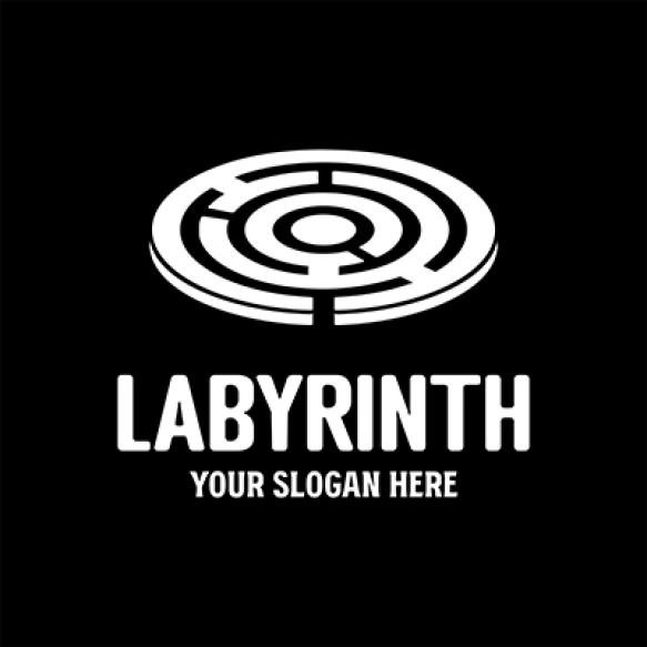 Simple Minimalist 3d Maze Labyrinth Logo Icon Illustration Design
