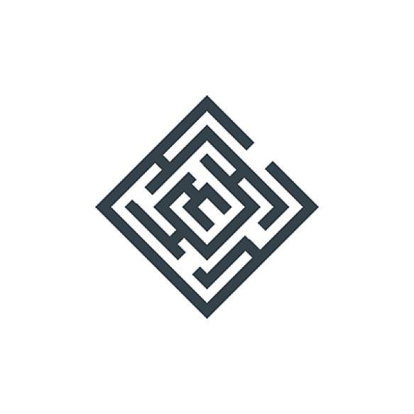 Square Maze Concept Logotype Template Design Business Logo Icon Shape Square Maze Simple Logo Illust