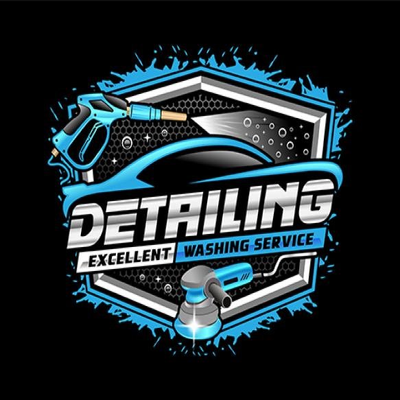 Auto Detailing Car Wash Logo Automotive Car Business (1)