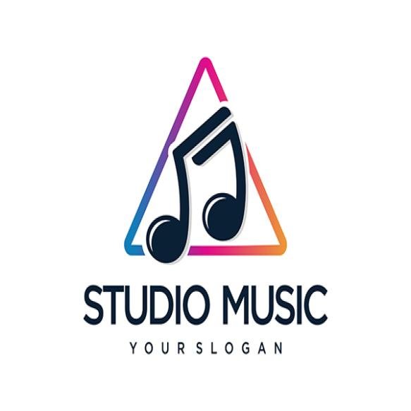 Icon Music Logo Design Element Note Music Icon