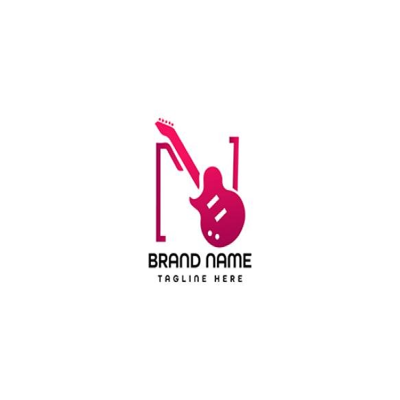 Logo Guitar With Letter N