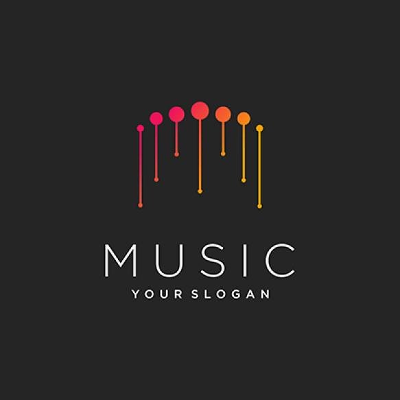 Music Design Element Vector With Modern Creative Concept Idea