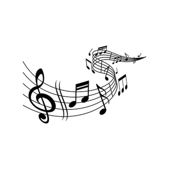 Music Melody Wave Notes Staff With Clef Treble Vector Classic Music Concert Orchestra Symphonic Phil