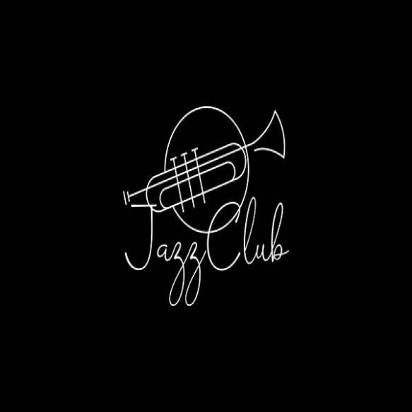 Trumpet Logo Design Generate Melody Musical Jazz Instrument Vector Sketch Illustration