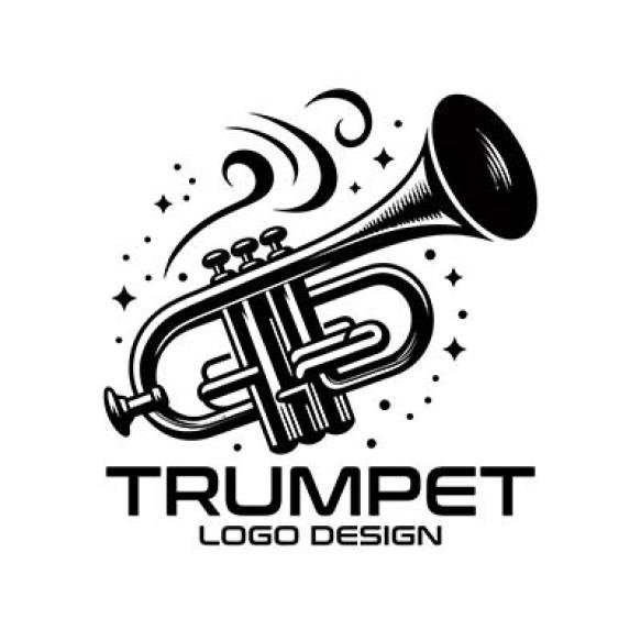 Trumpet Vector Logo Design