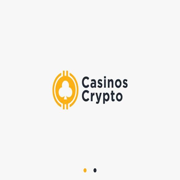 Crypto Casino Logo Design Vector Silhouette Illustration