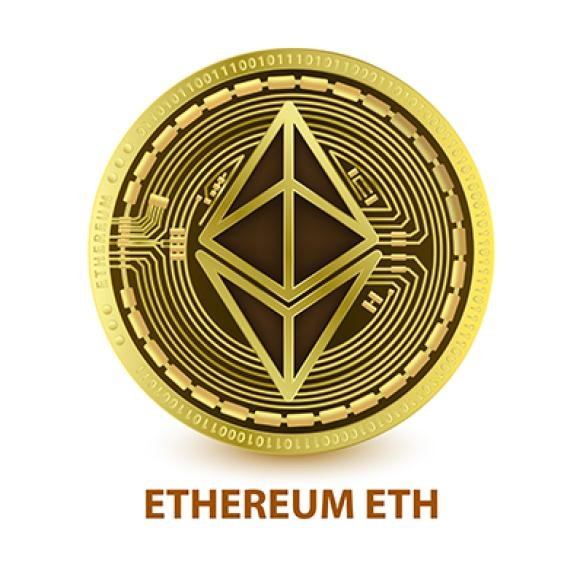 Ethereum Gold Coin Cryptocurrency Blockchain Digital Currency Alternative Replacement Technology