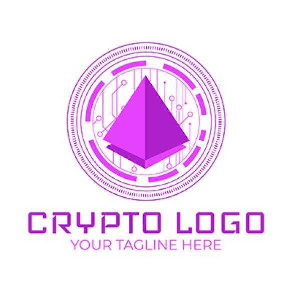 Flat Crypto Logo Template