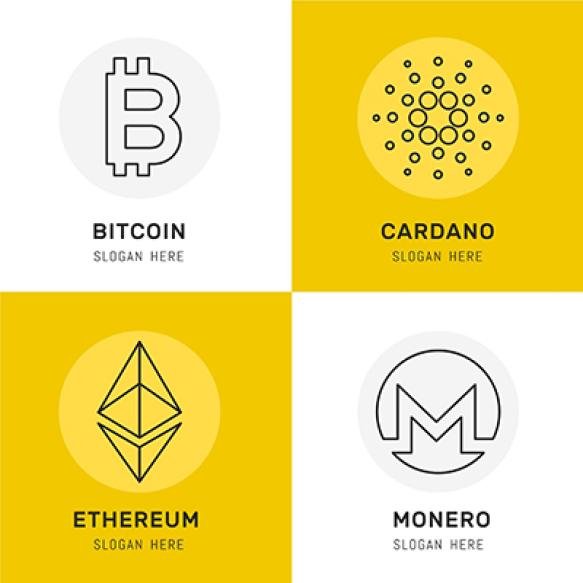 Flat Design Crypto Logo Collection (1)