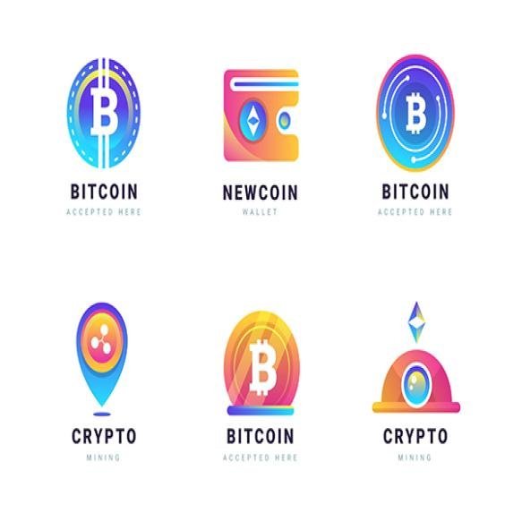Gradient Bitcoin Logos Pack (2)