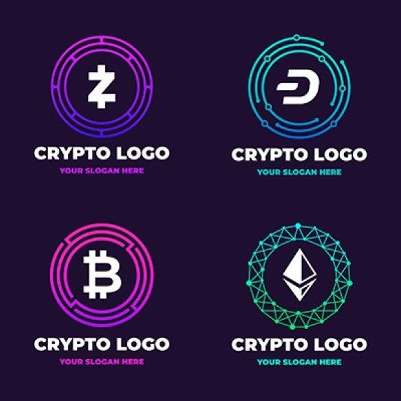Gradient Bitcoin Logos Pack