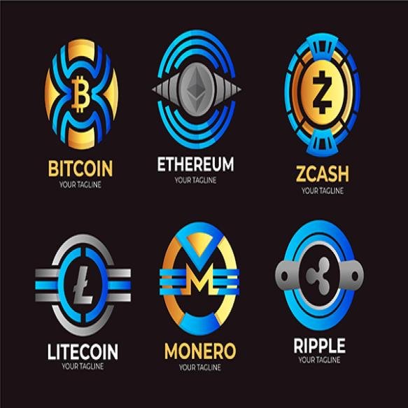 Gradient Crypto Logo Collection