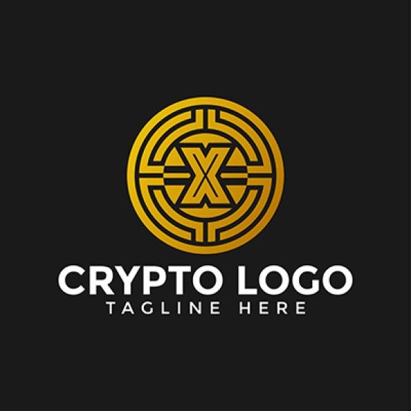 Letter X Crypto Logo Crypto Coin Business Logo