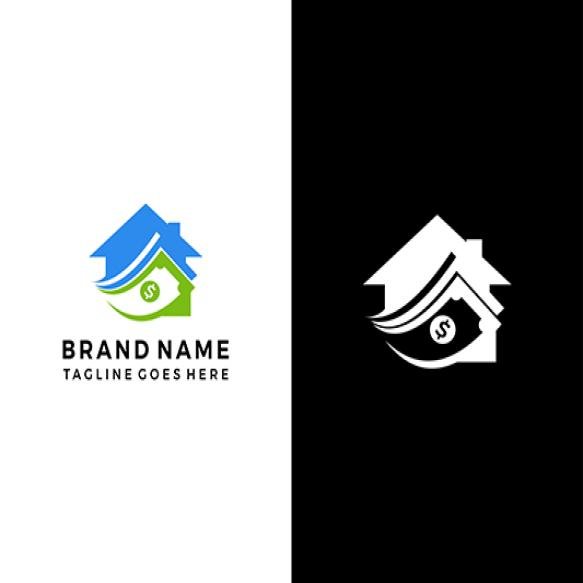 Buy House Sell House Company Logo Vector Template