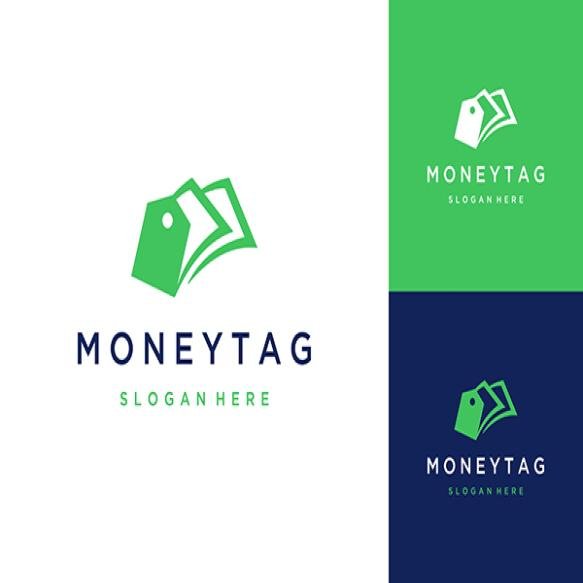 Financial Design Logo Price Tag With Money