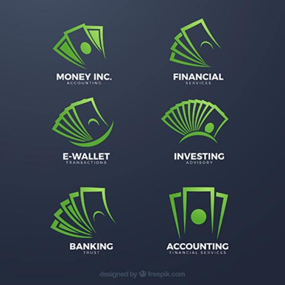Green Money Logo Template Collection