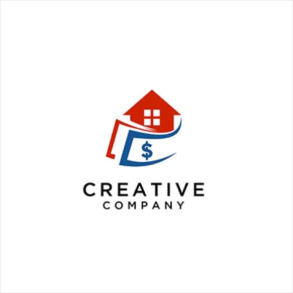 House Dollar Money Logo Icon House Price Symbol Vector Illustration Design