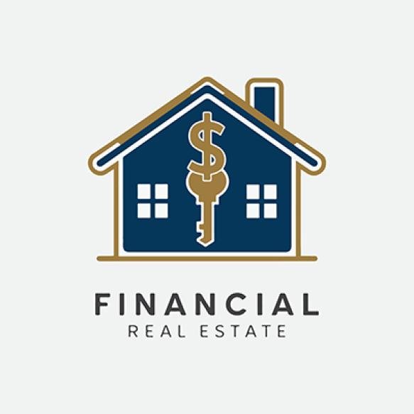 Modern Financial Real Estate Logo