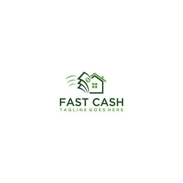 Sale Home Logo Design Vector Fast Flash Sale Payment Logo Design
