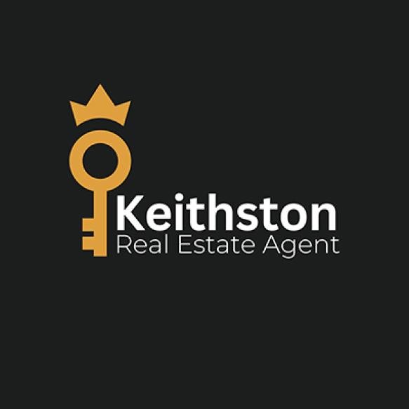 Free Vector Gold Black Minimalist Real Estate Agent Logo