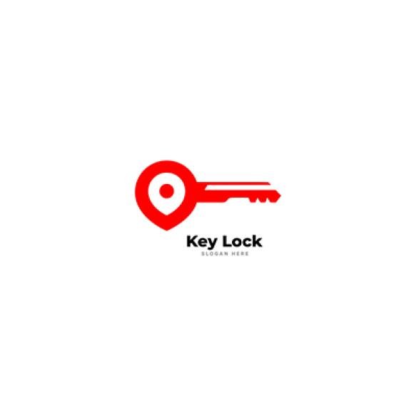 House Key Vector Logo Template Vector Logo Design Element White Background Real Estate Key