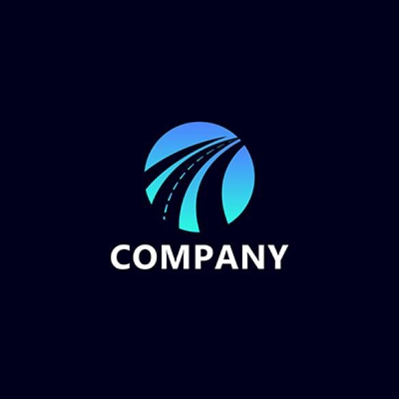Logistics Company Colorful Logo Design Template