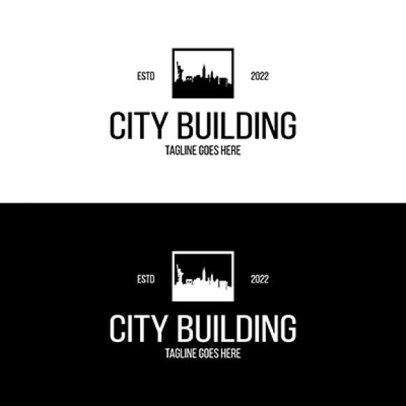 City Building Property Real Estate Apartment Logo Design Inspiration
