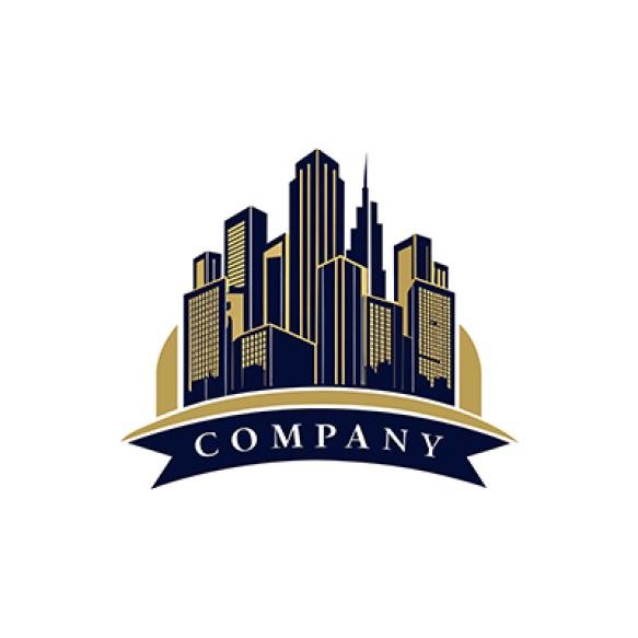Creative Logo Design Real Estate Company Vector Illustration