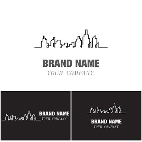Modern City Skyline City Silhouette Vector Illustration Flat Design