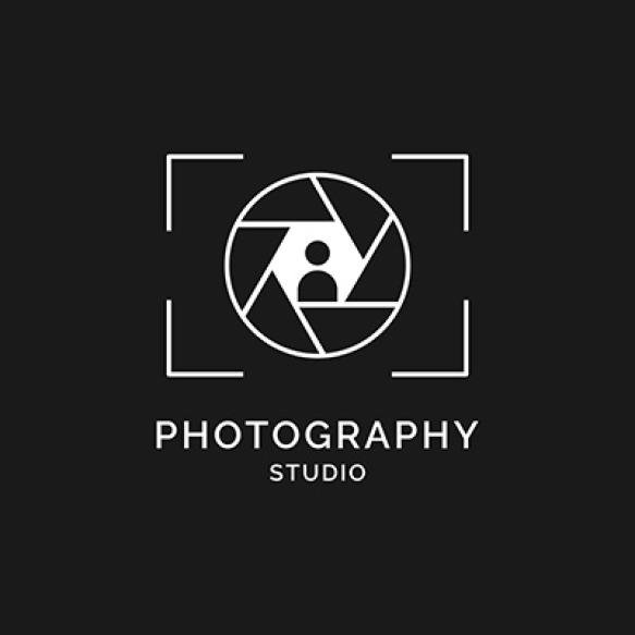 Shutter Aperture Lens Camera Photography Photographer Studio Logo Design Vector Icon