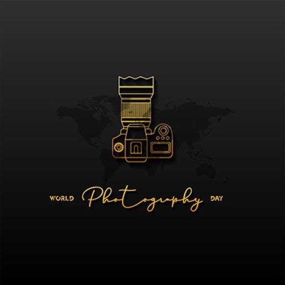 World Photography Day Vector Typography Design With Camera Good Template World Photography Day Desig