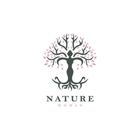 Beautiful Tree Body Woman Logo Design