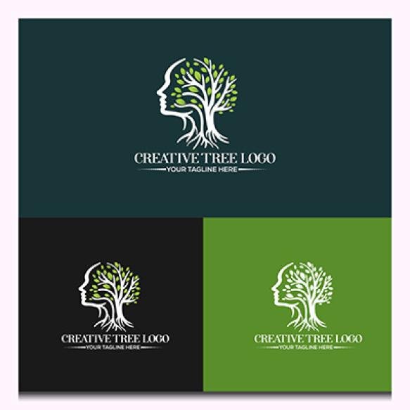 Flat Design M Logo Collection Vector Logo