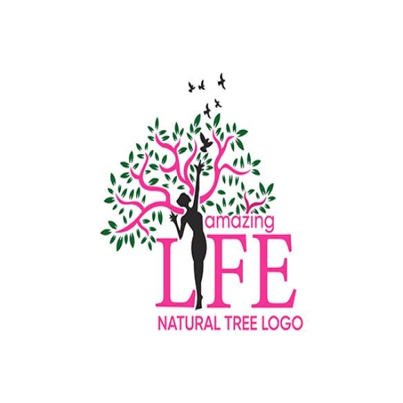 Tree Logo Design Template Monogram