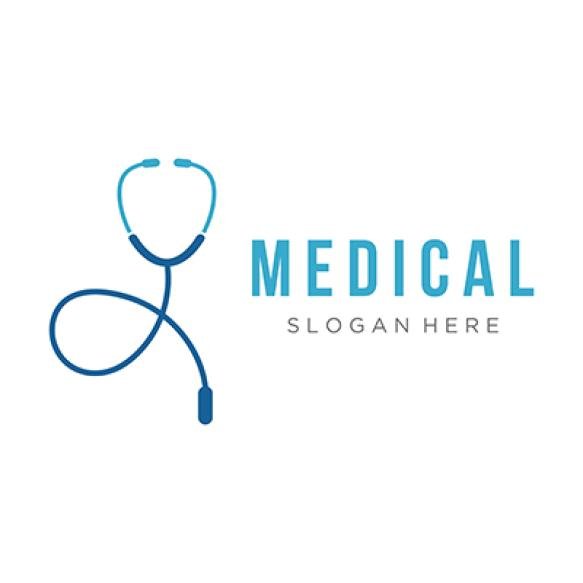Doctor Stethoscope Logo Template Design Health Care With Creative Idea Vector Illustration