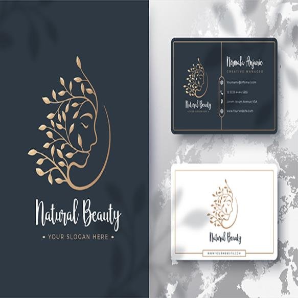 Floral Beauty Women Logo Business Card Design