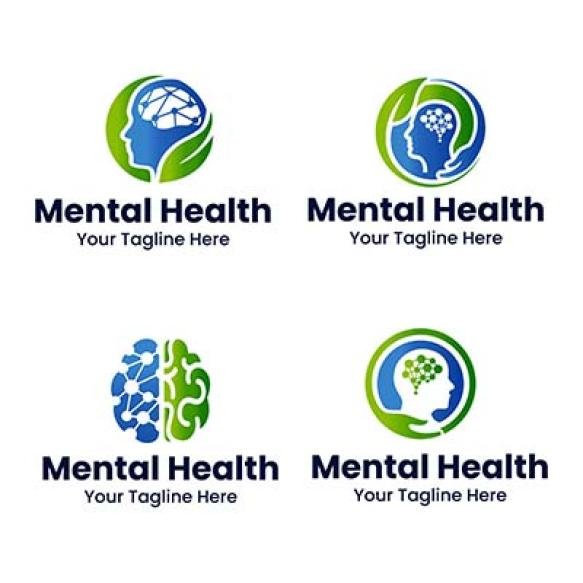Mental Health Logo Vector Illustration
