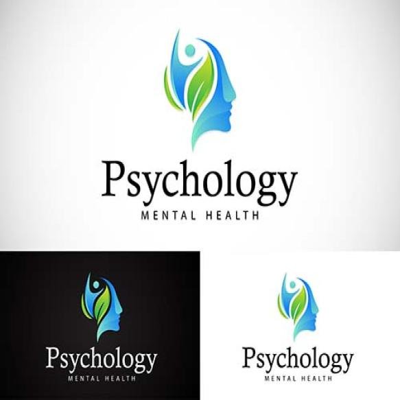Psychology Logo Creative Health Brain Design Nature Life Concept Head People