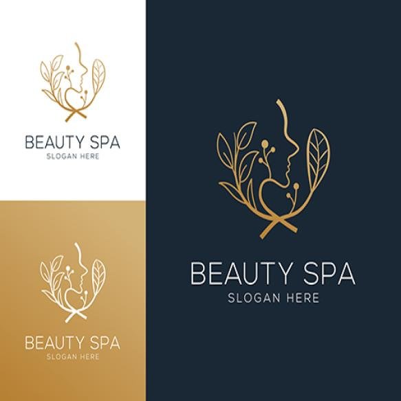 Abstract Luxury Beauty Spa Logo Design Vector Illustration (1)