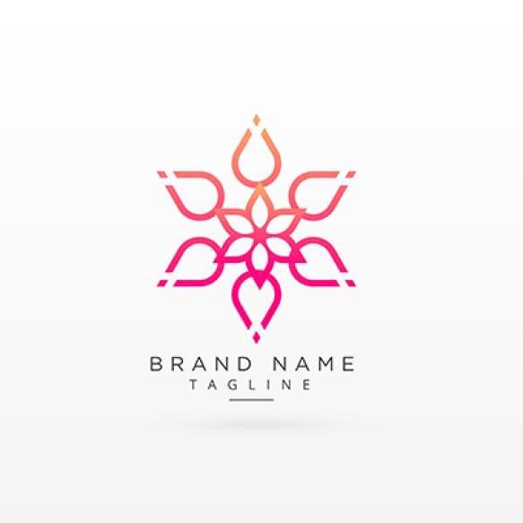 Beautiful Flower Logo Concept Design