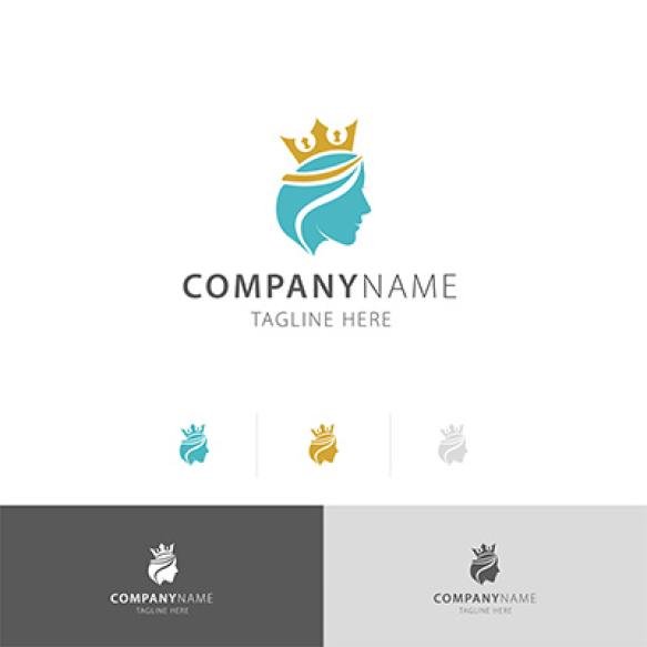 Beauty Woman Aesthetic Natural Vector Logo