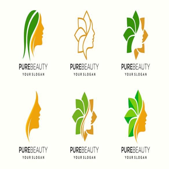 Beauty Woman Logo Icon Set Salon Spa Design Template Vector
