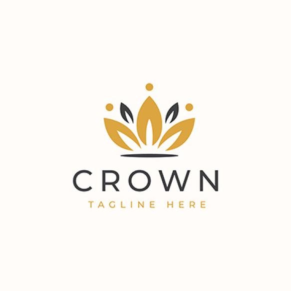 Crown Floral Logo Template Logo Template