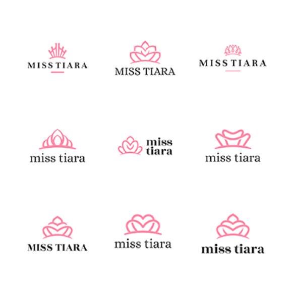 Elegant Luxury Vintage Beauty Royal Tiara Geometric Logo Skin Facial Care Fashion Makeup Cosmetic Br